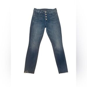 MOTHER High Rise Blue Jeans